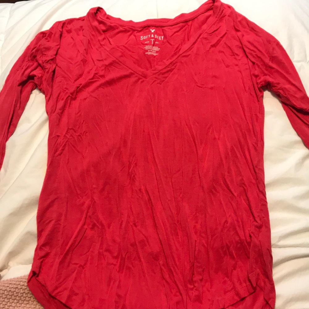 wrinkly american eagle long sleeve